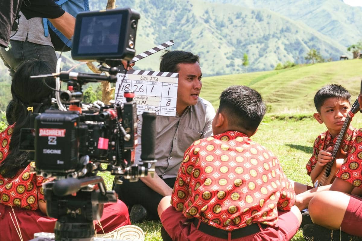 Proses syuting film SOLATA di bukit Ollon, Tana Toraja. (Dok. Istimewa)