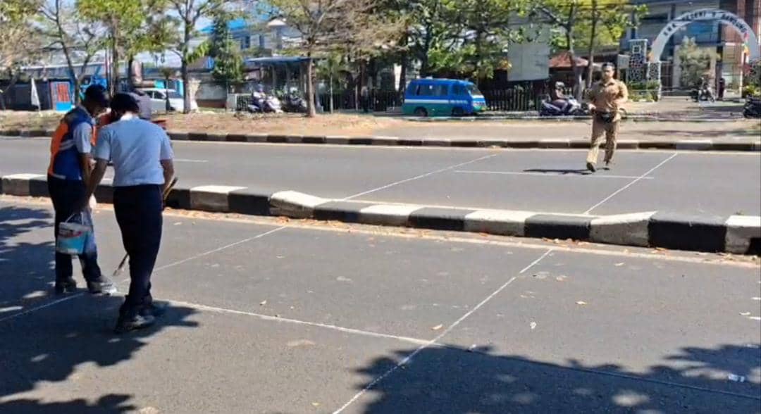 Usai Kecelakaan Siswi SMKN 9, Akhirnya Zebra Cross Dibuat di Jalan Soetta