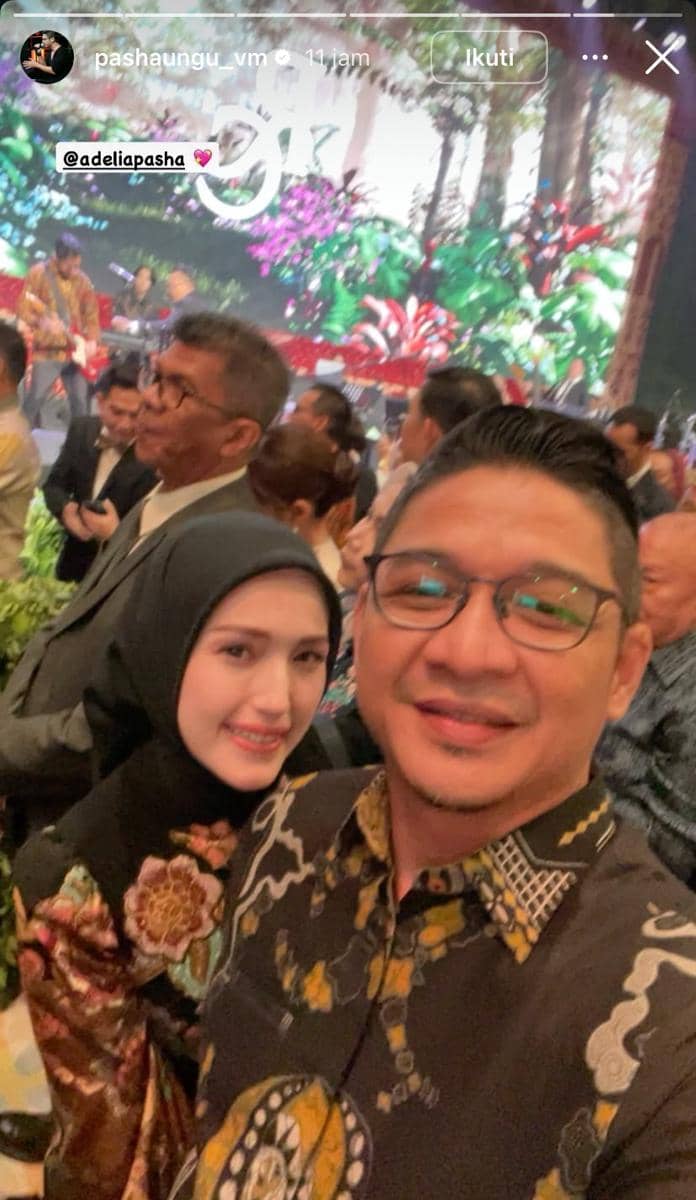 Potret sejumlah artis menghadiri pernikahan Rizky Irmansyah dan Chika Yelanovy, dibagikan melalui Instagram Pasha Ungu.