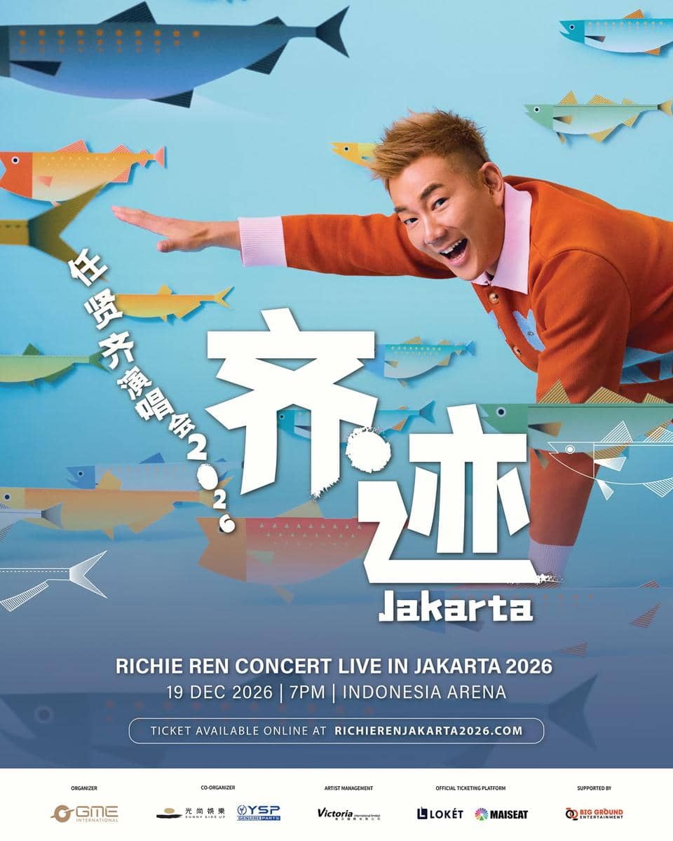 Poster harga tiket konser Richie Ren di Jakarta tahun 2026 dari akun Instagram Bigground Entertainment.