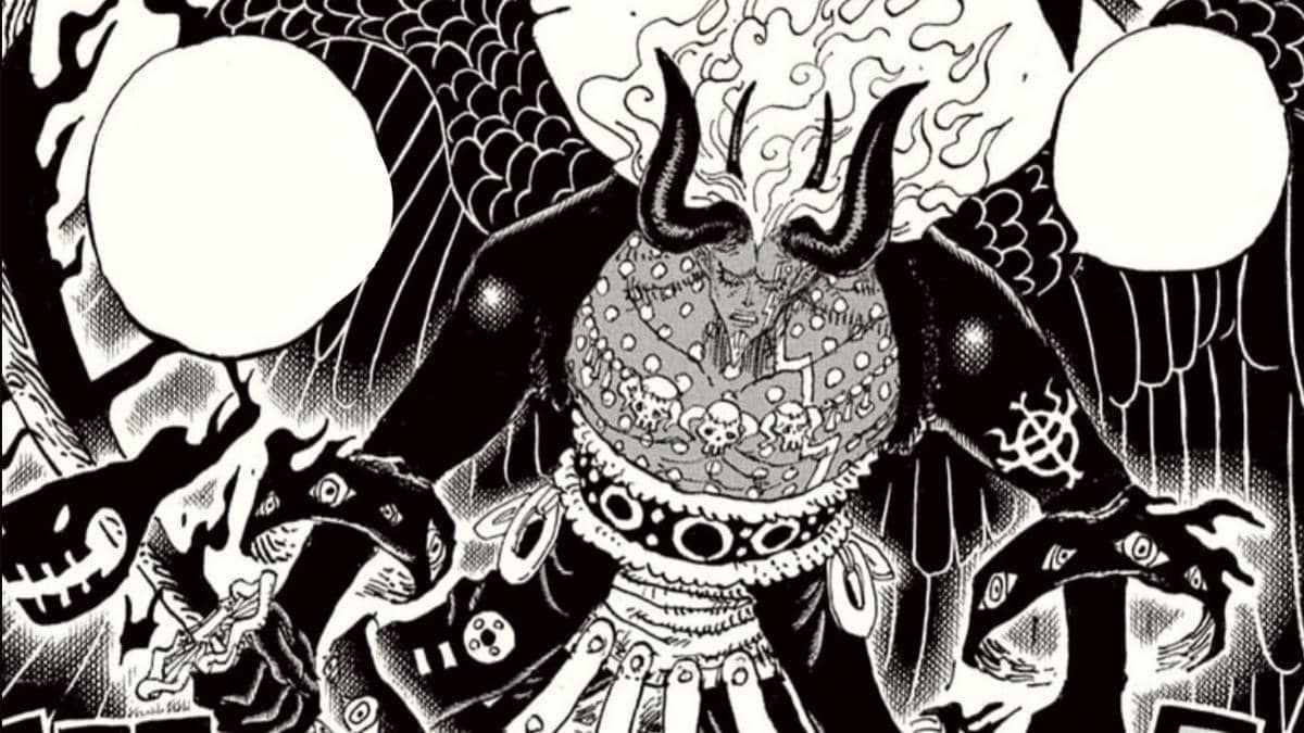 Ilustrasi wujud baru Nerona Imu dalam One Piece, karya Eiichiro Oda yang diterbitkan oleh Shueisha.