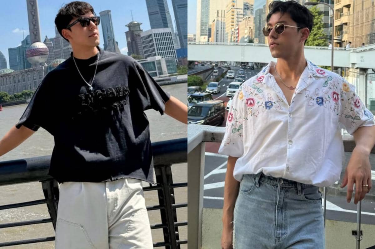 7 Ide Outfit Liburan ke Luar Negeri ala Nine Naphat, Super Stylish!