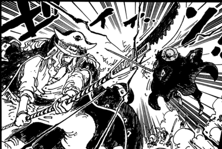 Ilustrasi karakter Edward Newgate dan Gol D. Roger dari manga One Piece karya Eiichiro Oda terbitan Shueisha.
