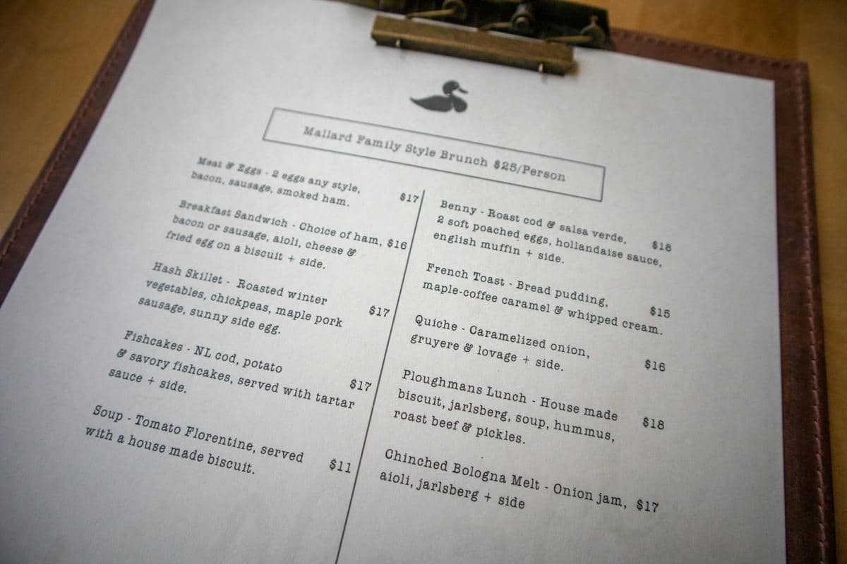 ilustrasi menu di restoran