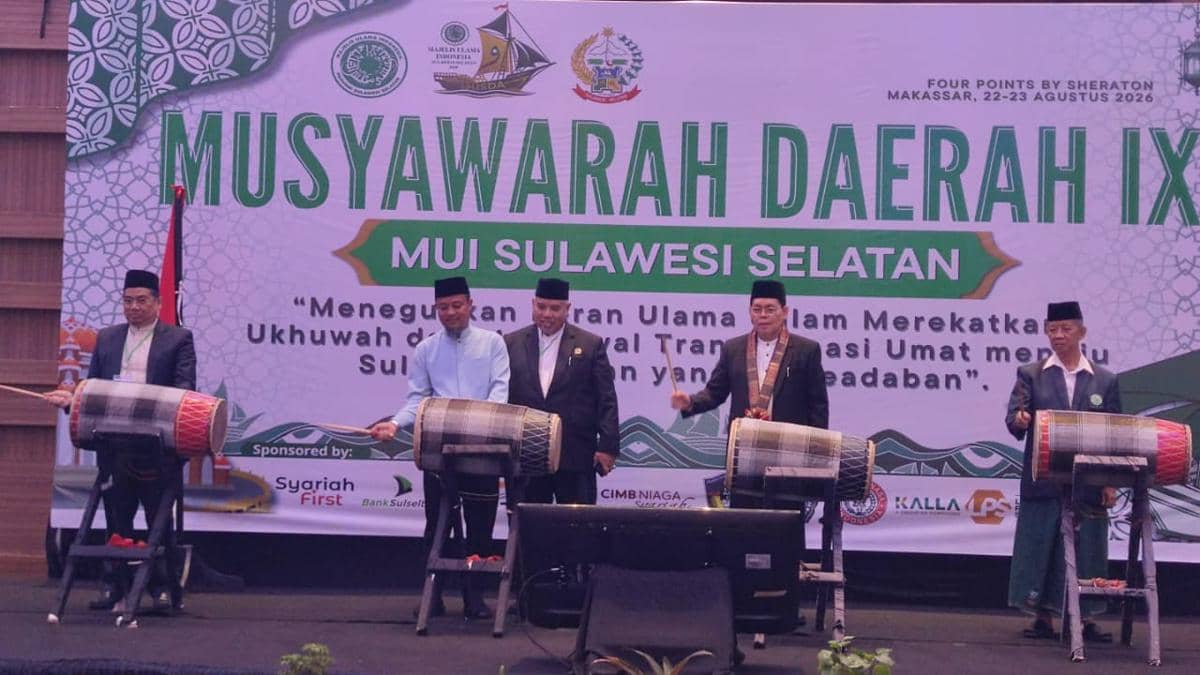 Musyawarah Daerah IX MUI Sulsel di Makassar, Sabtu dan Minggu, (22-23/8/2026). (Dok. MUI Sulsel)
