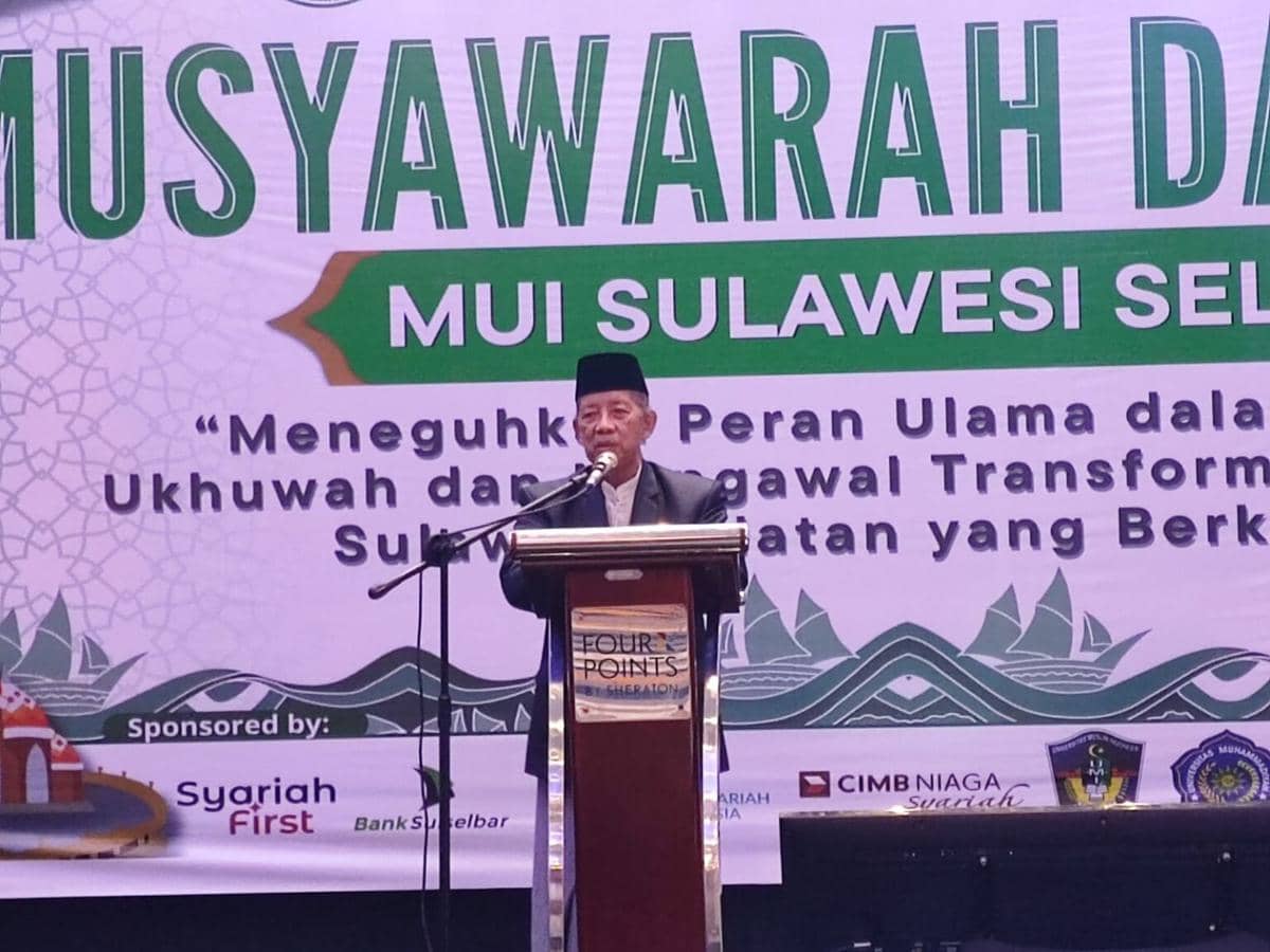 Najamuddin Abduh Shafa kembali dipercaya untuk memimpin dan menakhodai MUI Sulawesi Selatan untuk Masa Bakti 2026–2031. (Dok. MUI Sulsel)