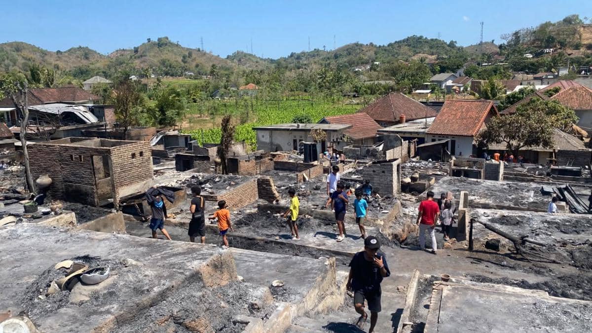 [FOTO] Potret Pilu Desa Adat Sade usai Kebakaran pada 22 Agustus 2026