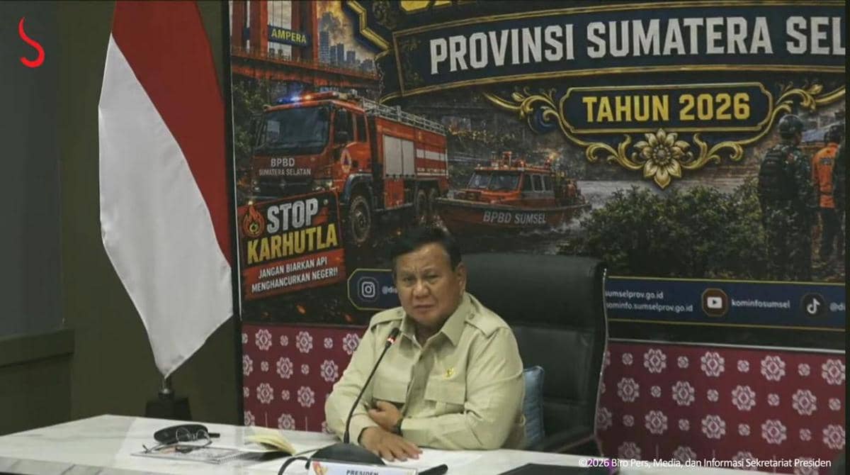Prabowo Minta Karhutla Sumsel Cepat Diatasi, Tambahan Bantuan Disegerakan