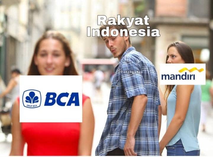 7 Meme Mandiri vs. BCA, Nasabah Lebih Pilih yang Gak Gampang Blokir