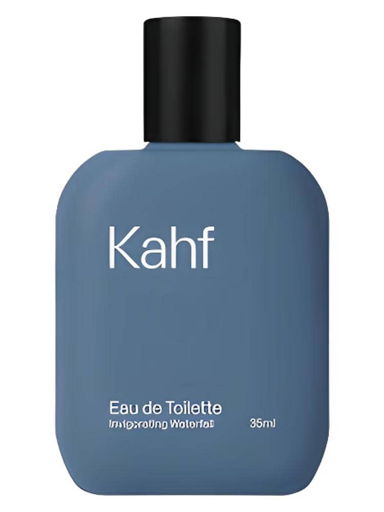 Produk wewangian Kahf Invigorating Waterfall dari Kahf berdasarkan keterangan pada gambar sumber Fragrantica.