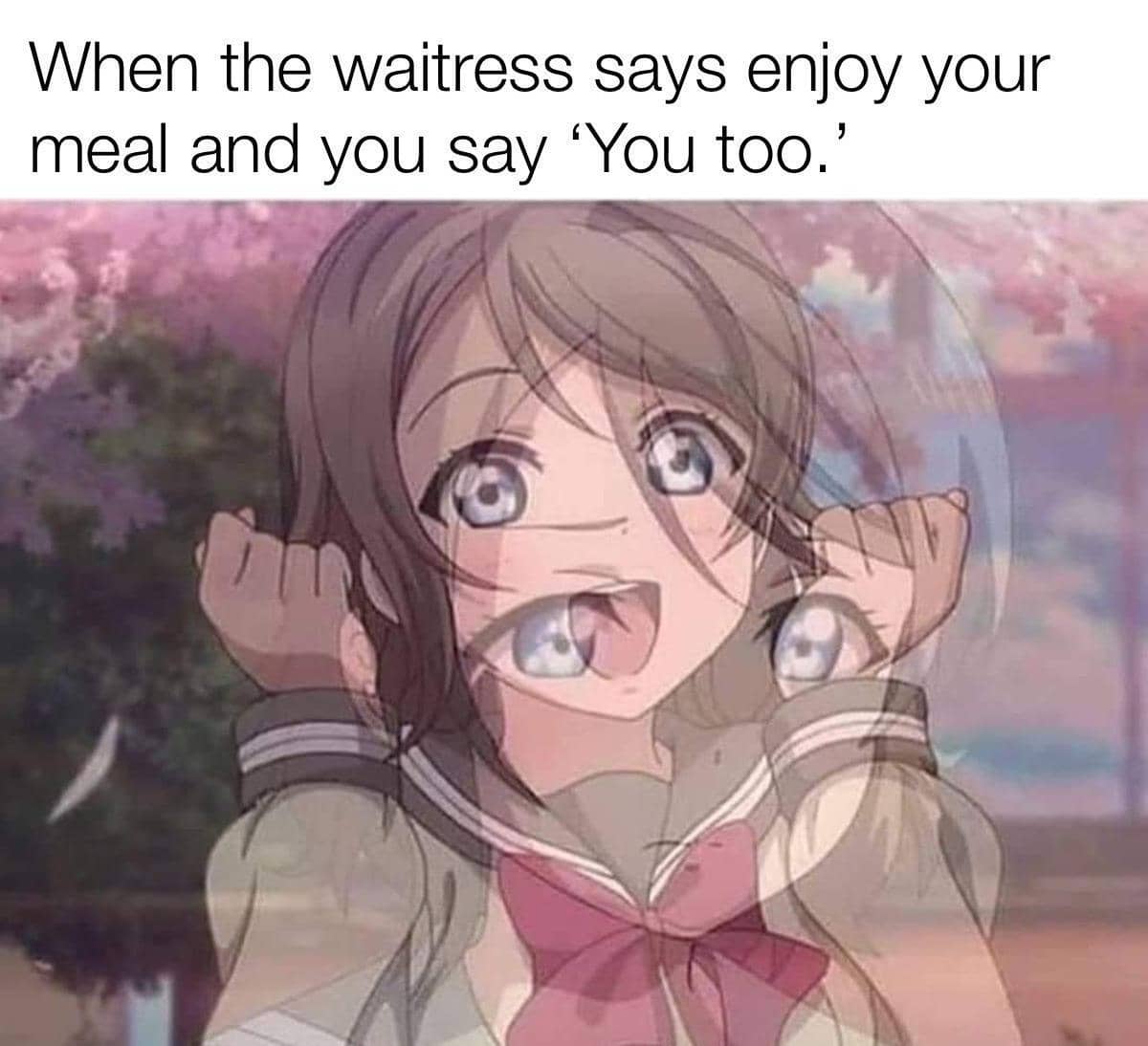 meme anime tentang pelayan