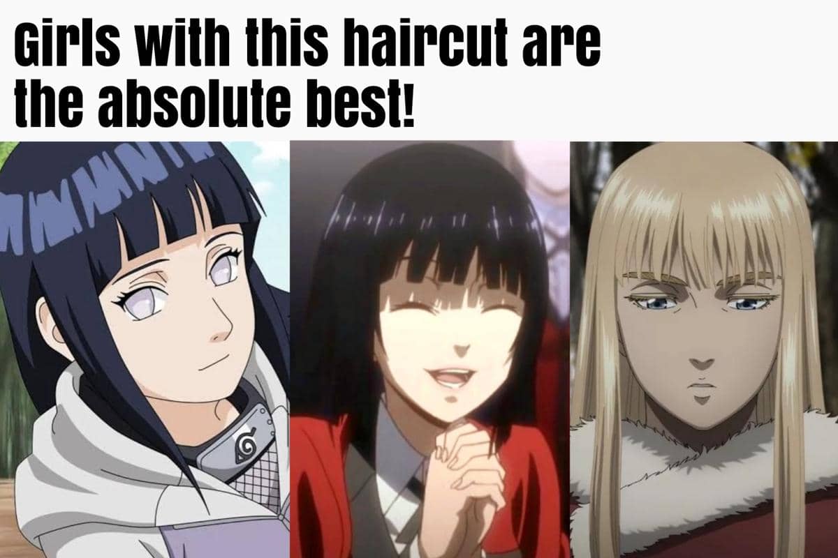 8 Meme Anime tentang Gaya Rambut Cewek, Berponi Paling Lucu?