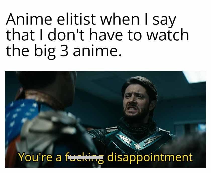 meme anime Big Three