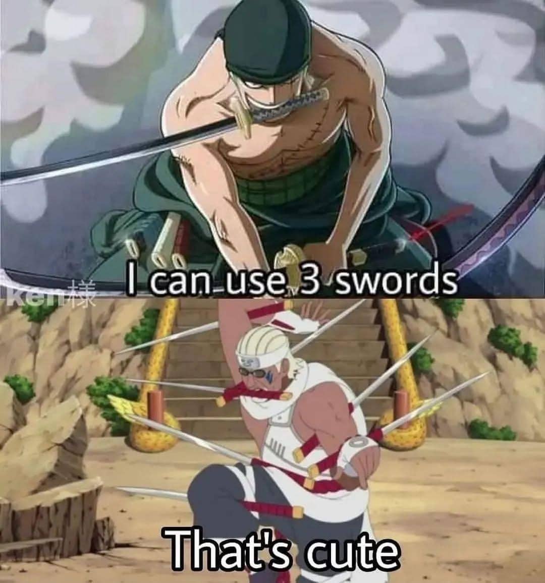 meme anime Big Three