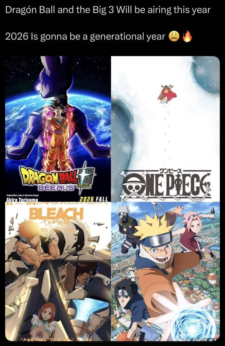 meme anime Big Three