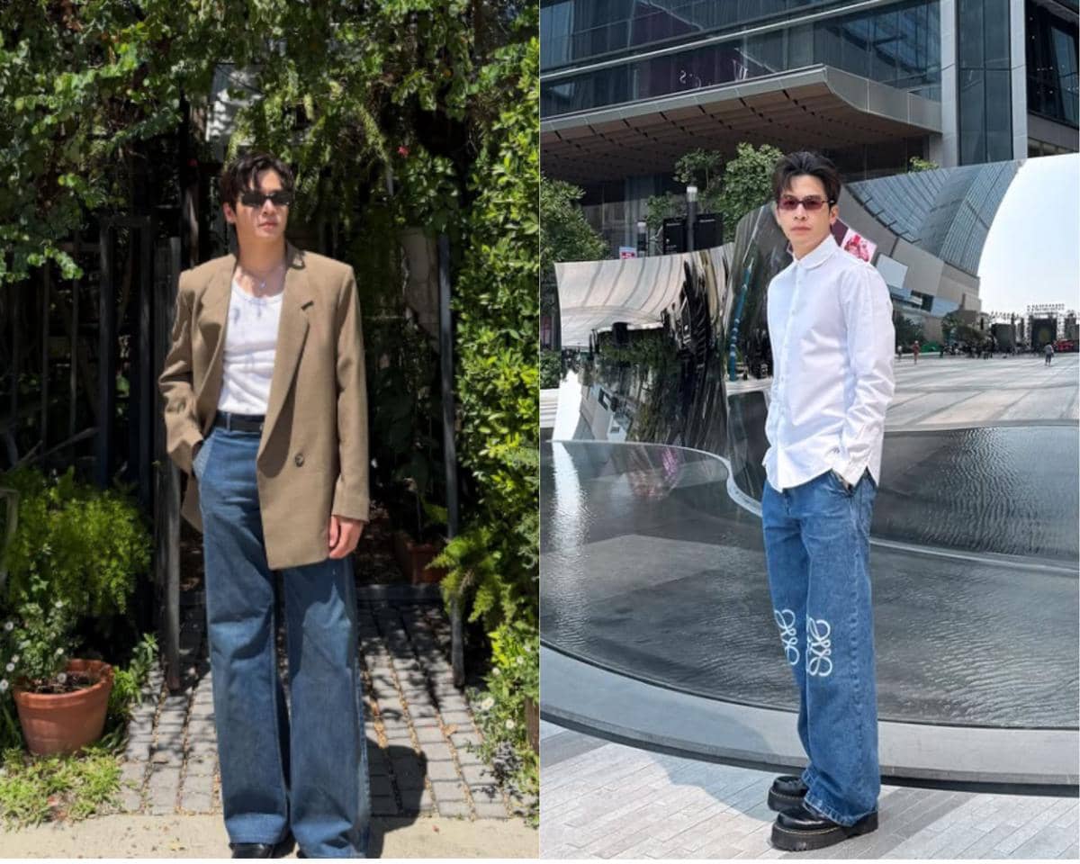 7 Ide Padu Padan Celana Jeans ala March Chutavuth, Wajib Disontek!