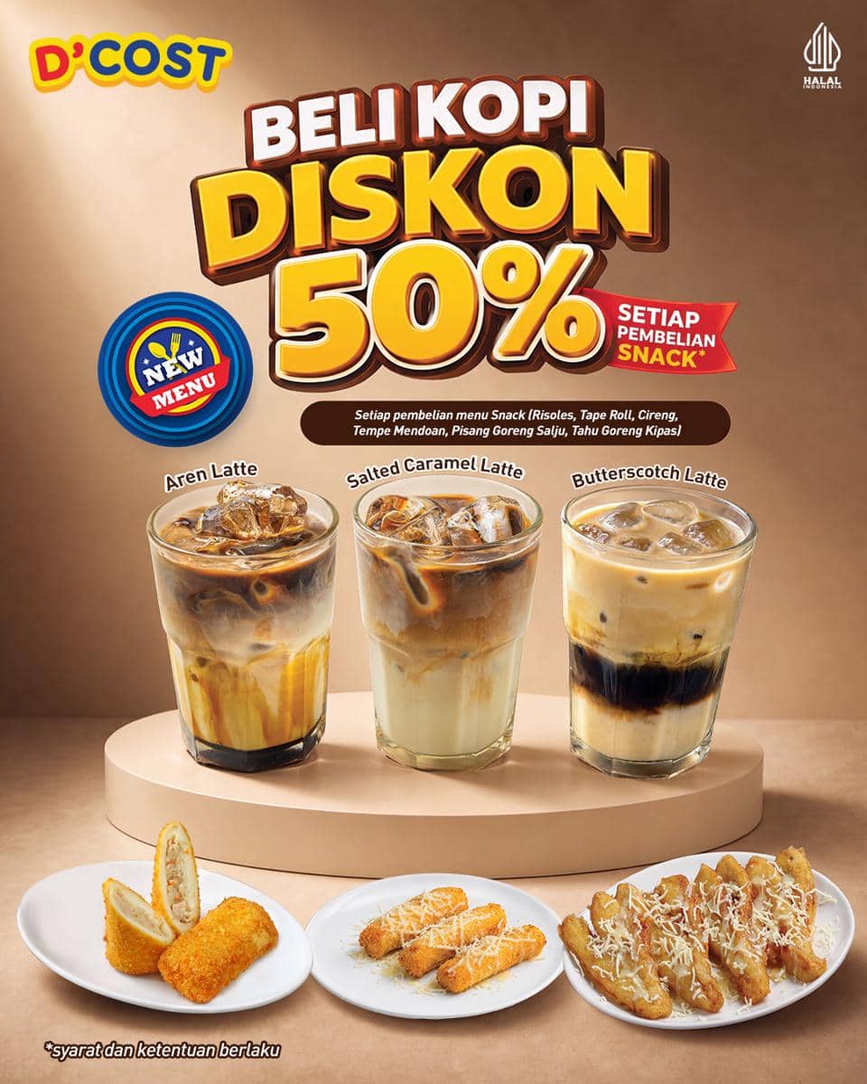 Promo bundling kopi di D'Cost Agustus 2026
