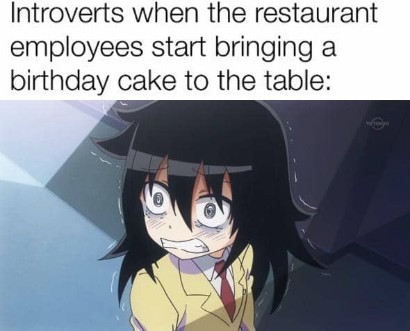 meme anime tentang pelayan