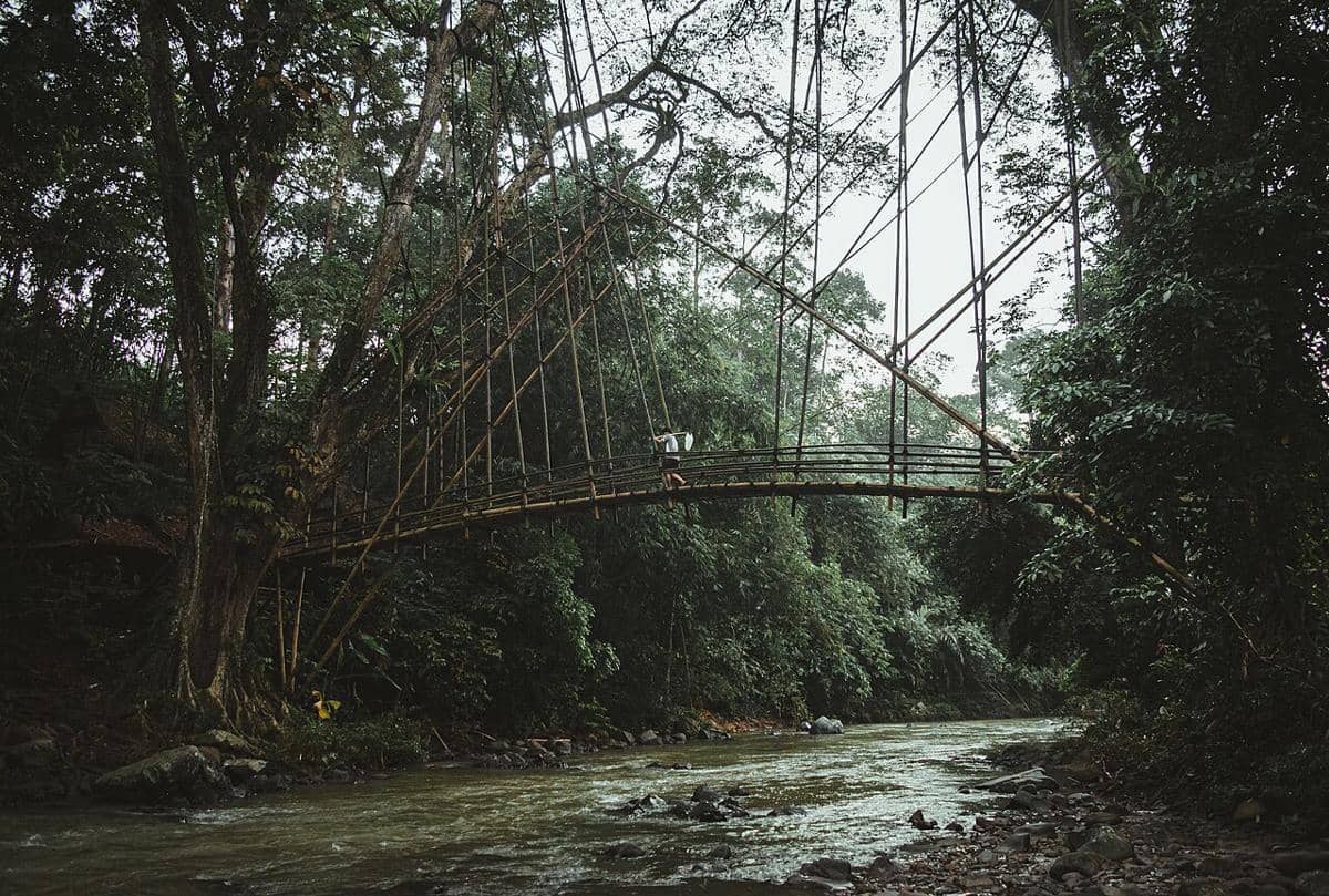 potret pemandangan alam di desa Baduy