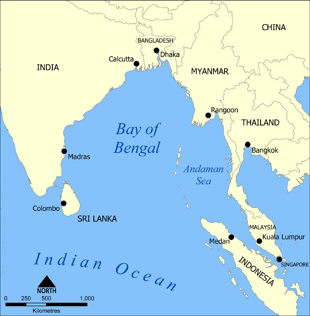 letak Teluk Benggala