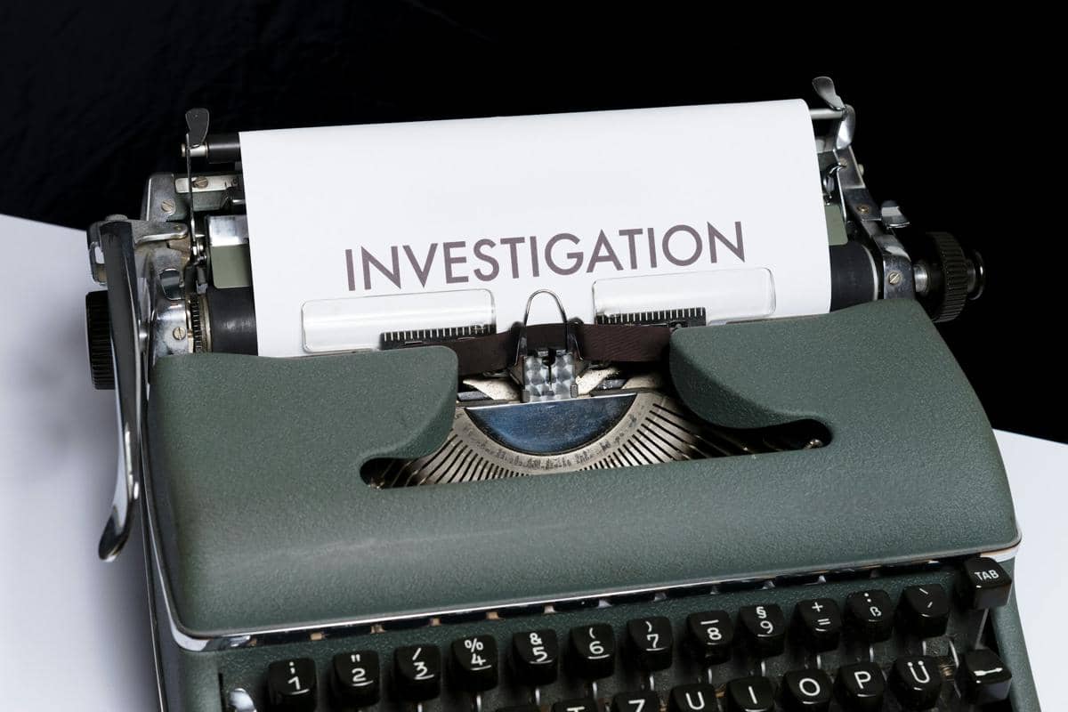 Bukti investigasi.