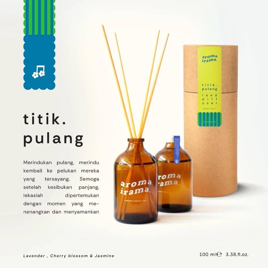 Reed Diffuser Aroma Irama Titik Pulang.
