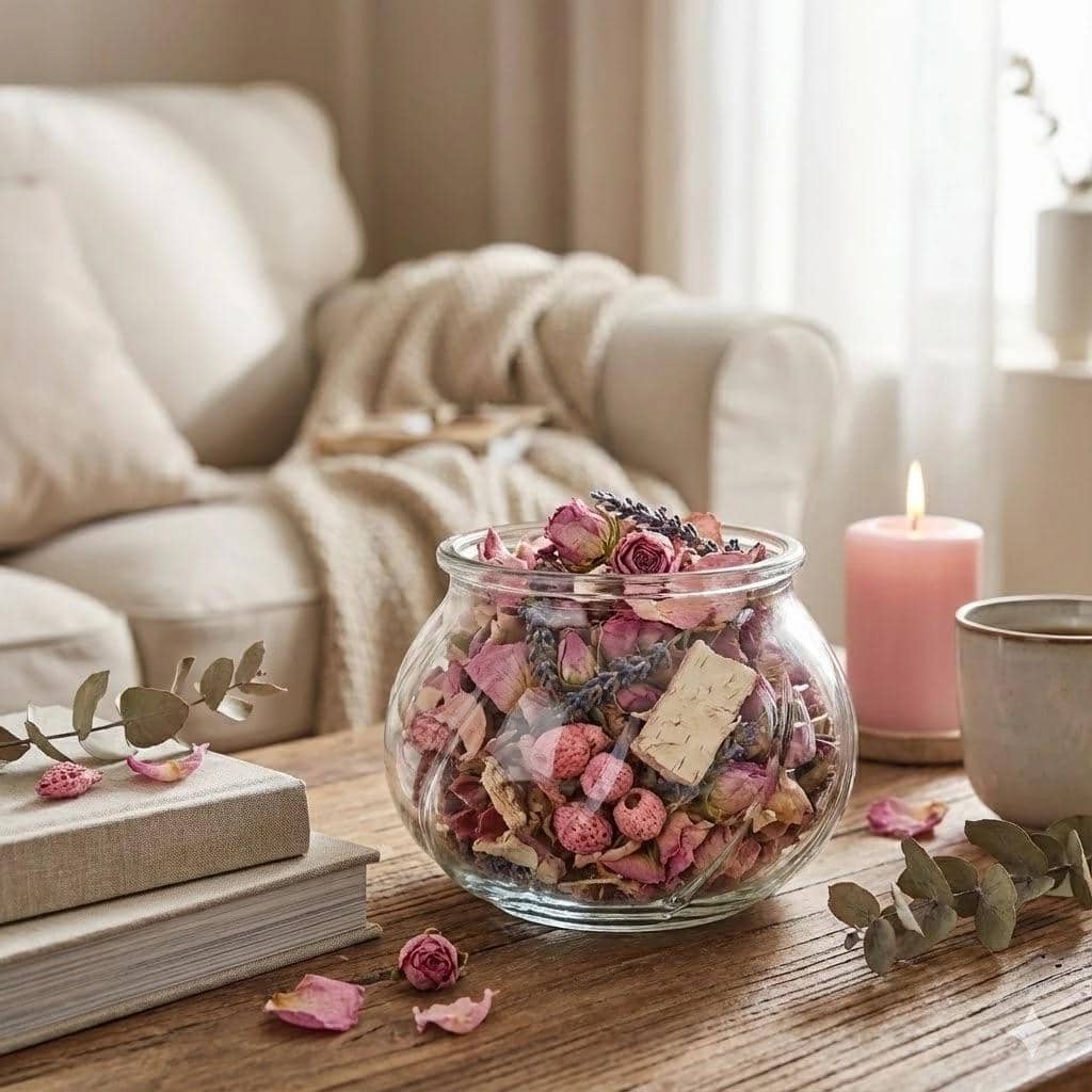 Potpourri bunga kering.