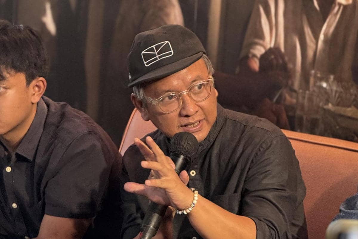 momen konferensi pers Laut Bercerita pada Selasa (24/2/2026)