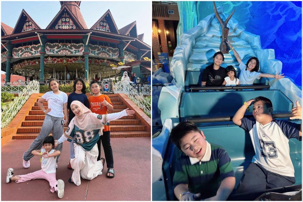 Ria Ricis ajak Anak dan Keponakan Liburan di Dufan, Main banyak Wahana