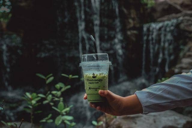 Ilustrasi minuman matcha