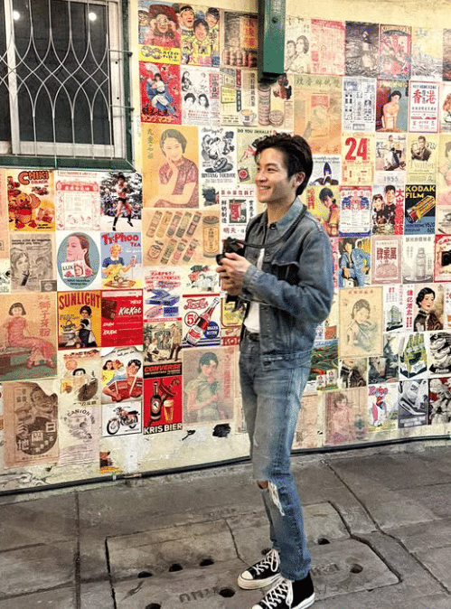 Potret March Chutavuth dari unggahan akun Instagram pribadinya, menatap kamera dengan ekspresi tenang.