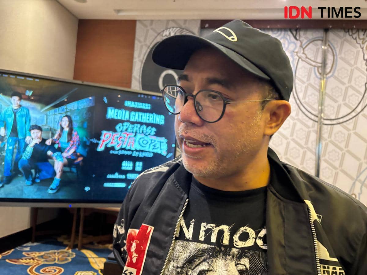 Sutradara Film Operasi Pesta Copet, Edy Khemod. (IDN Times/Herlambang Jati Kusumo)