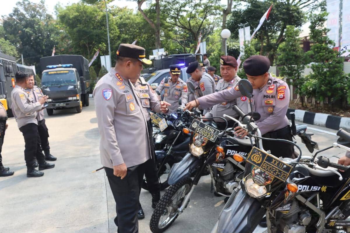 Polisi lakukan pengamanan dan patroli jelang aksi demo 27 Agustus 2026