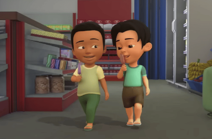 Dzul dan Ijat di Upin Ipin 