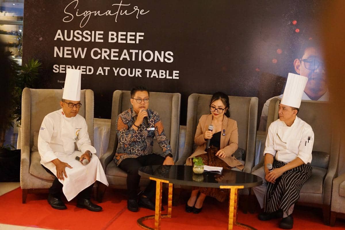 Sajian Signature Aussie Beef New Creation, kolaborasi Aryaduta Medan dan MLA, disajikan di The Kitchen Restaurant.