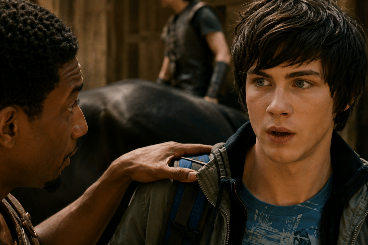 cuplikan film latar Yunani Kuno Percy Jackson & the Olympians: The Lightning Thief (2010)