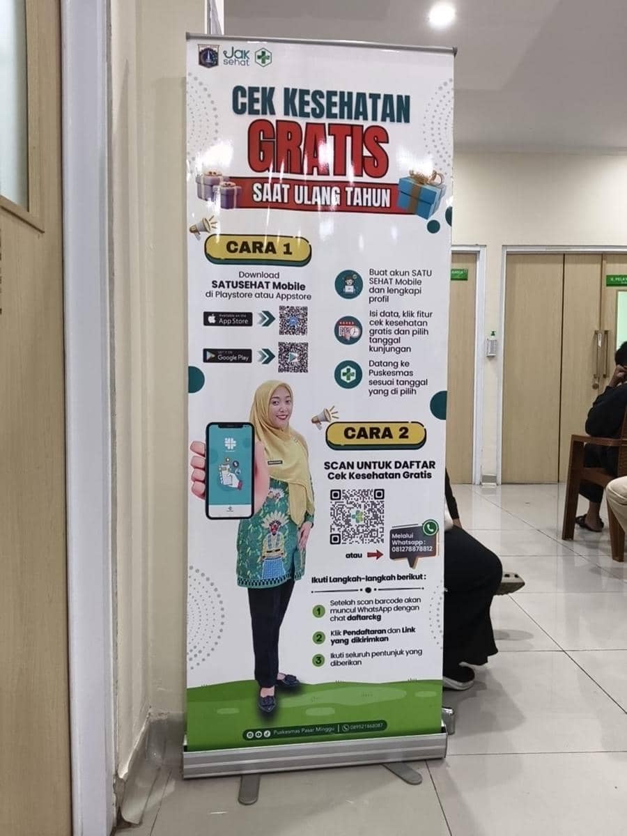 Suasana cek kesehatan gratis (dok. Divika Wina)