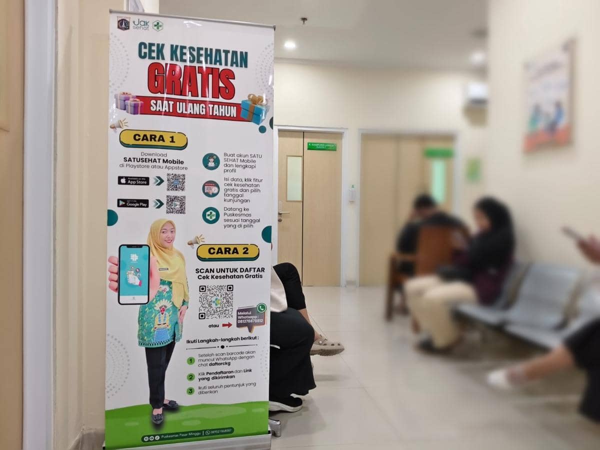 Suasana cek kesehatan gratis (dok. Divika Wina)