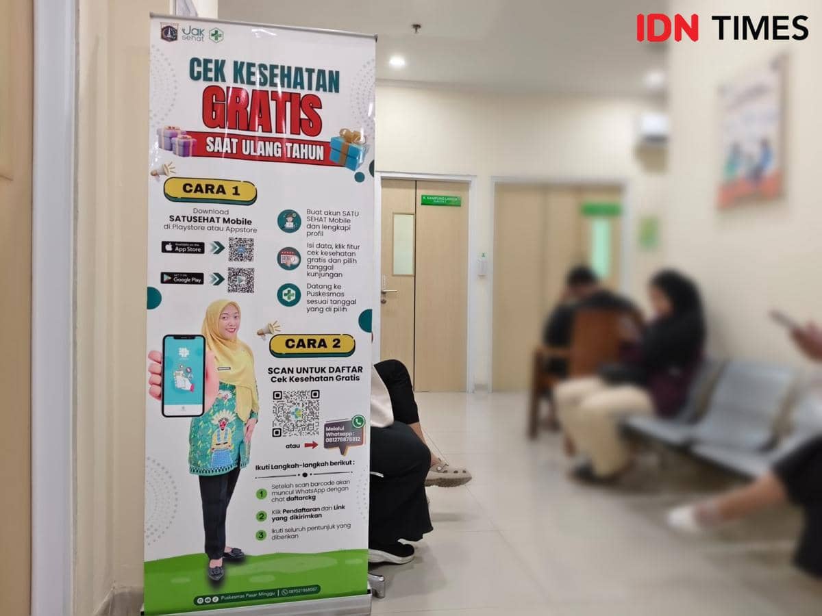 Suasana cek kesehatan gratis (dok. Divika Wina)