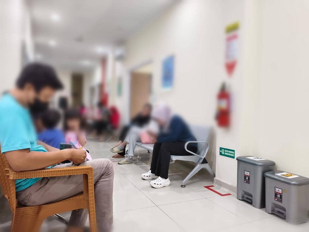 Suasana cek kesehatan gratis (dok. Divika Wina)