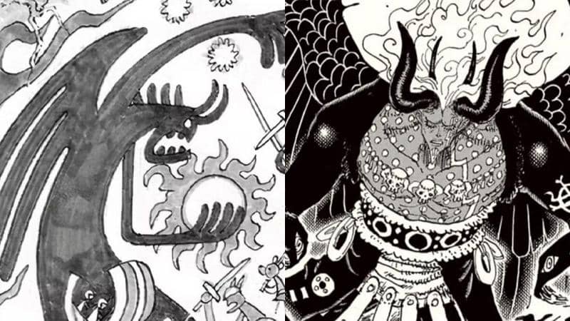 Apakah Sosok Bertanduk di Mural Elbaph Adalah Imu di One Piece?