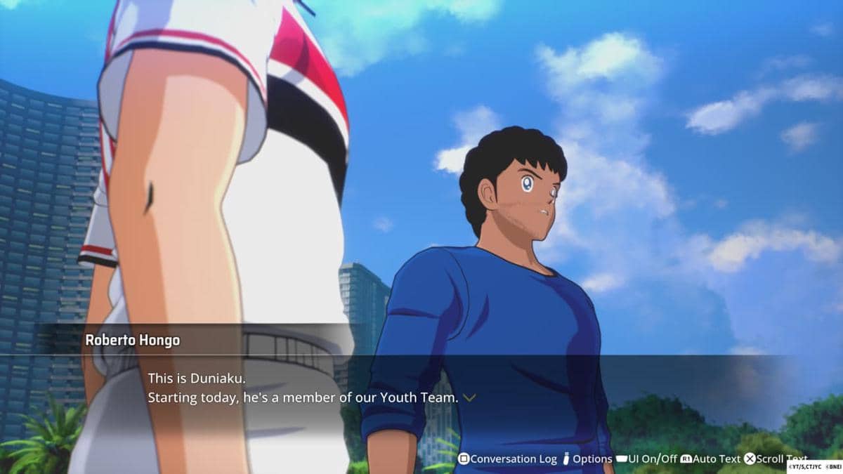 Tampilan permainan Captain Tsubasa 2 World Fighters dalam materi ulasan dari Tamsoft dan Bandai Namco Entertainment Asia.