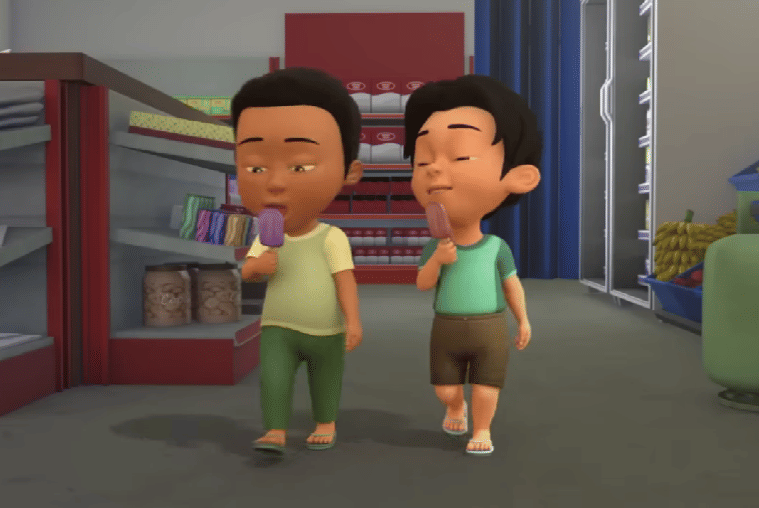 Dzul dan Ijat di Upin Ipin 