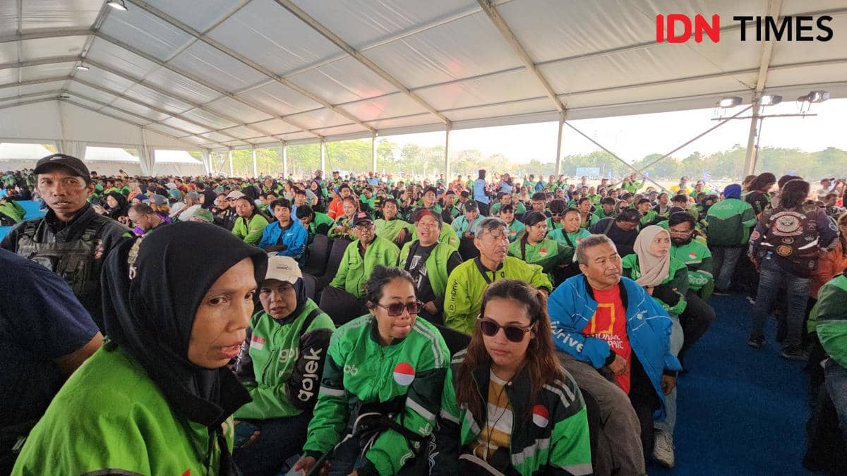 6 ribu pengemudi ojol hadir di Gebyar Safety Riding di Pusdik Lantas Serpong