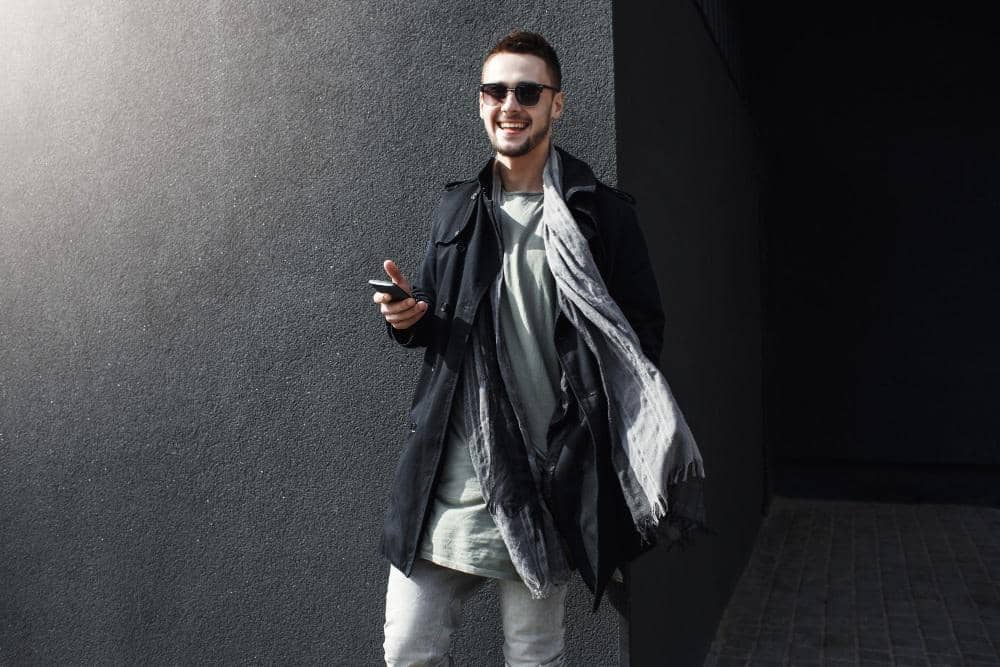 illustrasi style layering pada pria