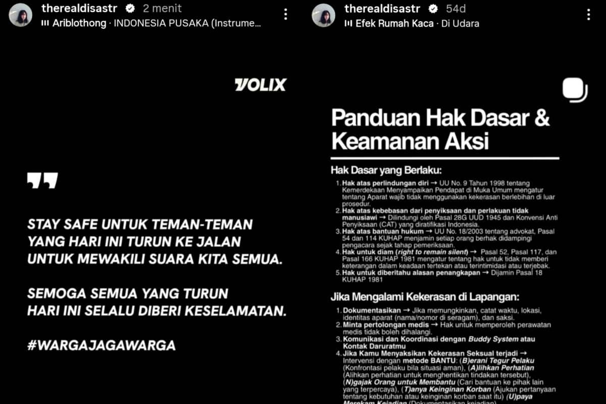 Dian Sastrowardoyo dukung aksi demo 27 Agustus 2026