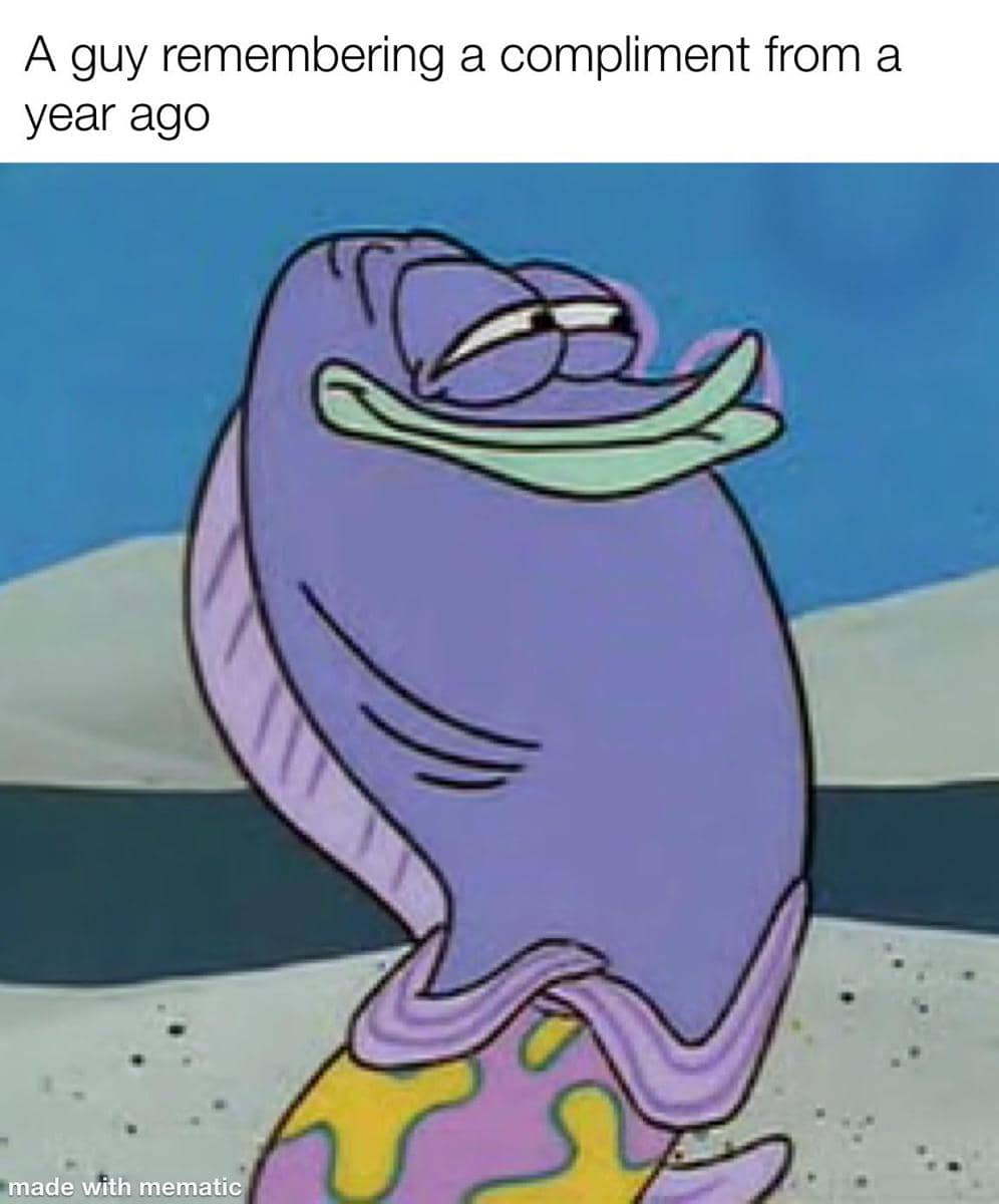 meme SpongeBob tentang pujian