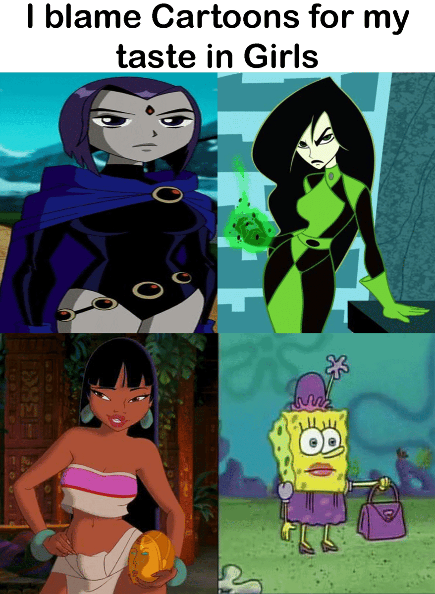 meme SpongeBob gadis menawan