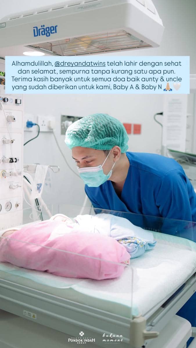 Nanda Arsyinta Melahirkan Anak Kembar di Tanggal Cantik (instagram.com/nandaarsynt)