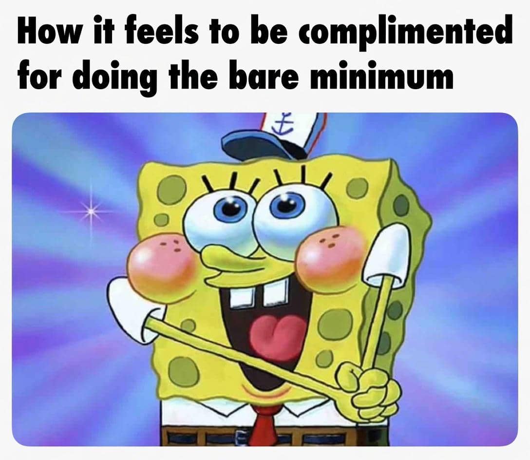 meme SpongeBob tentang pujian